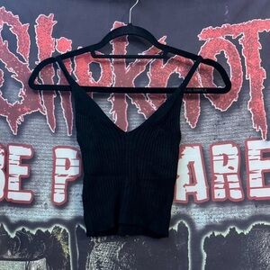 Urban Planet / Urban Heritage Black Ribbed Tank Top